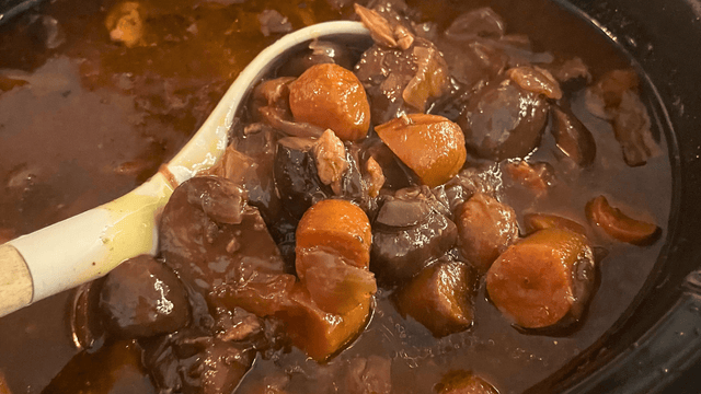How to Make the Sacred 7 Slow Cooker Mushroom Bourguignon