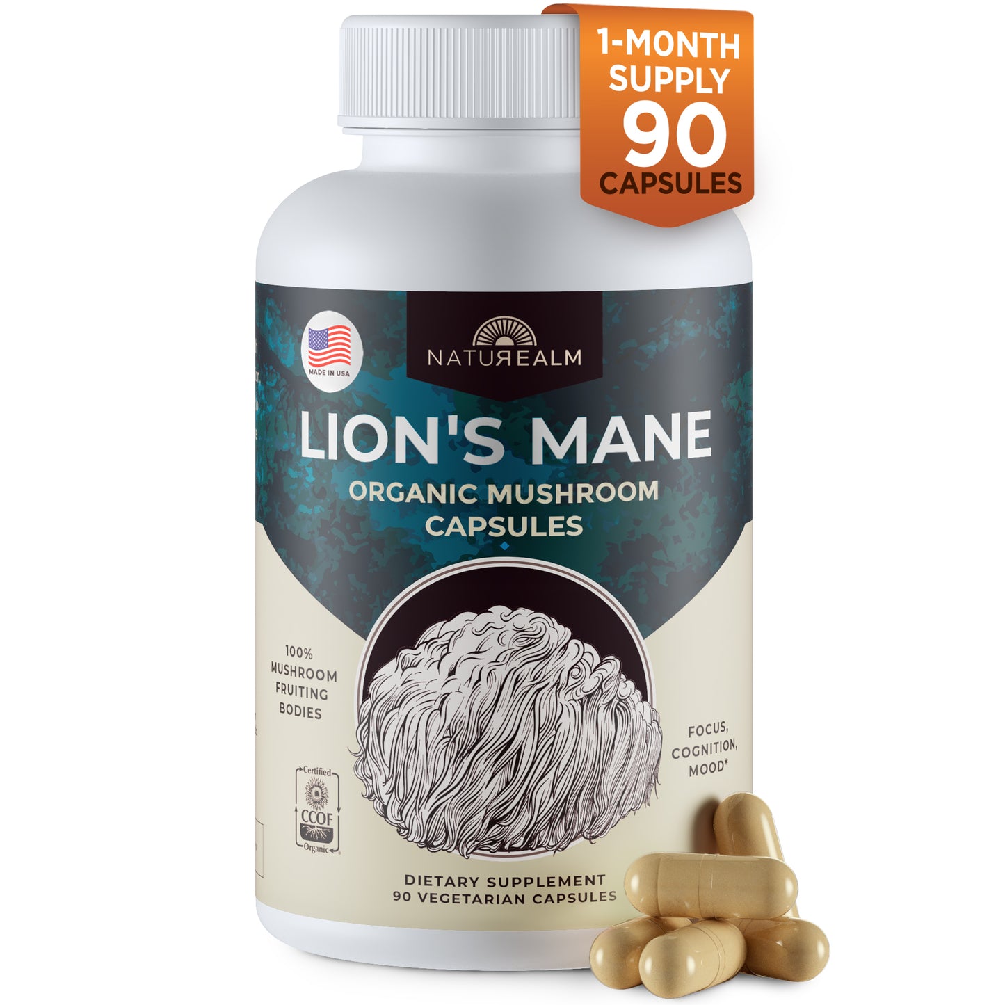 Lion's Mane Mushroom Extract Capsules