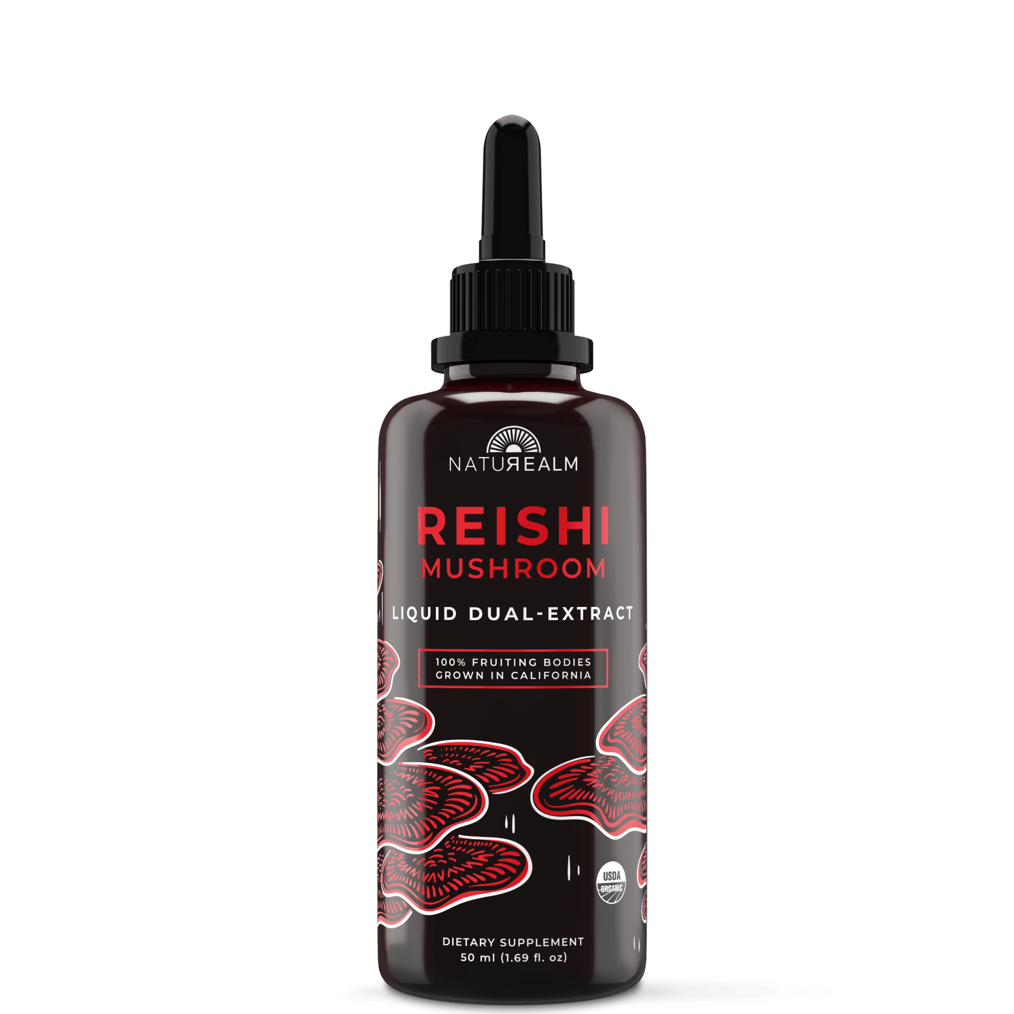 Naturealm Reishi Mushroom tincture bottle
