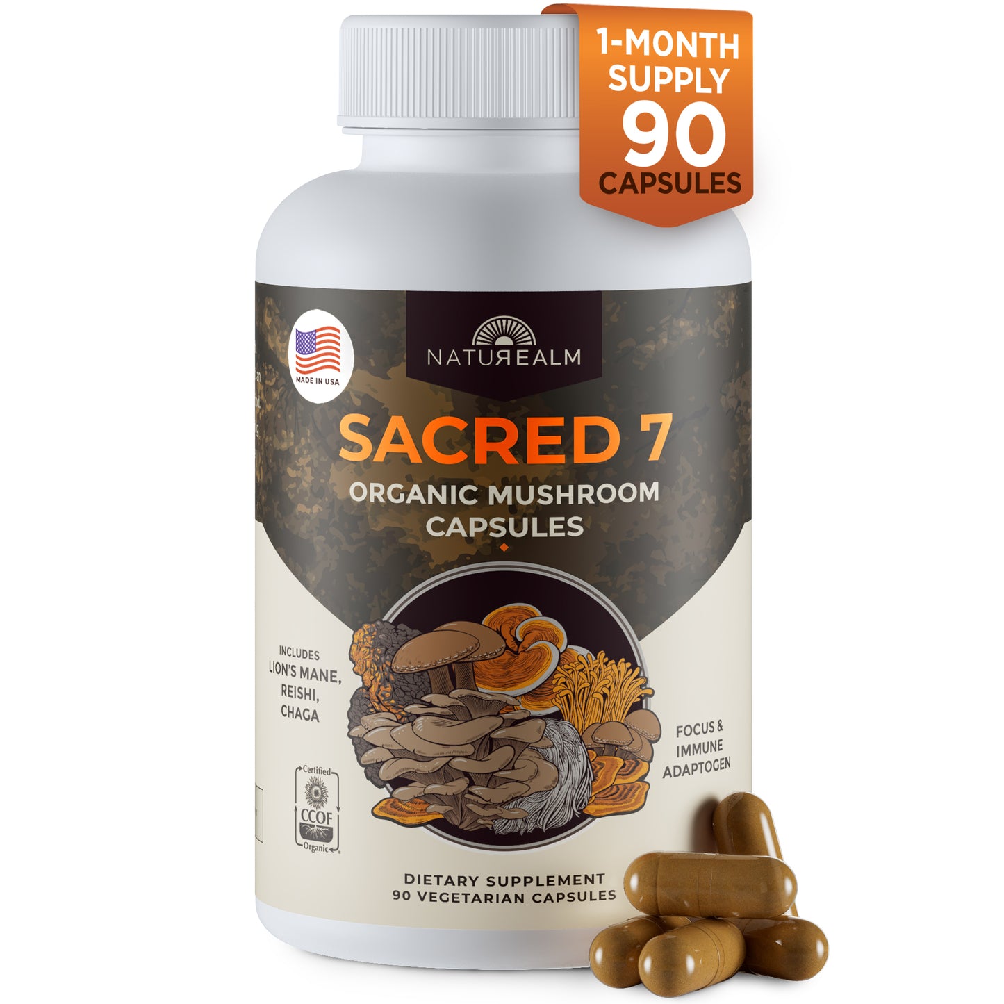 Sacred 7 Mushroom Extract Capsules