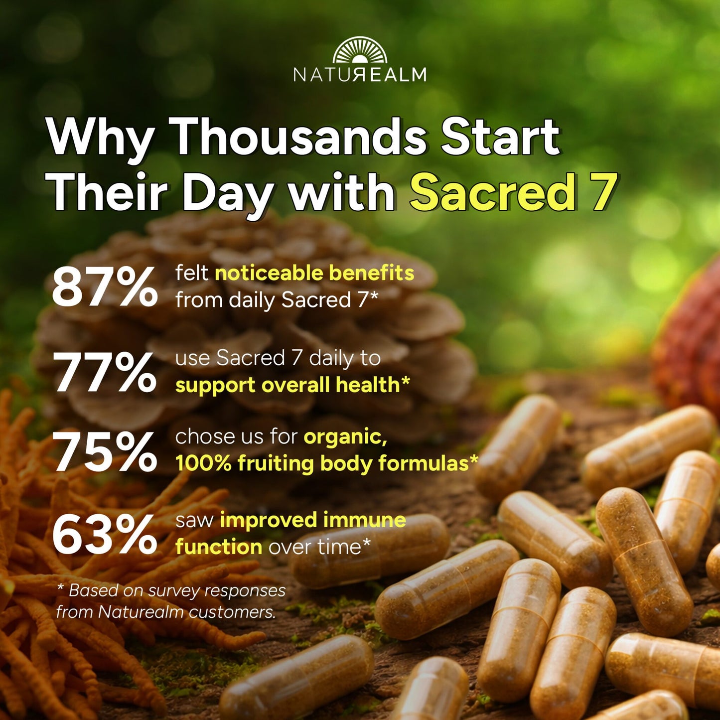 Sacred 7 Mushroom Extract Capsules