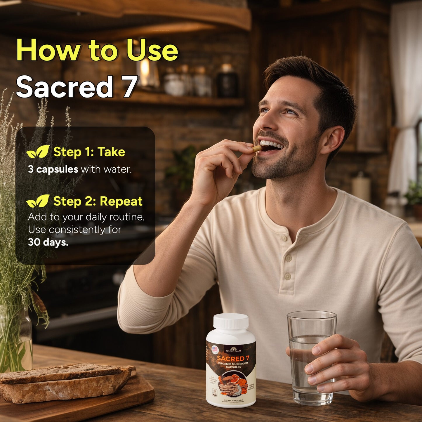 Sacred 7 Mushroom Extract Capsules