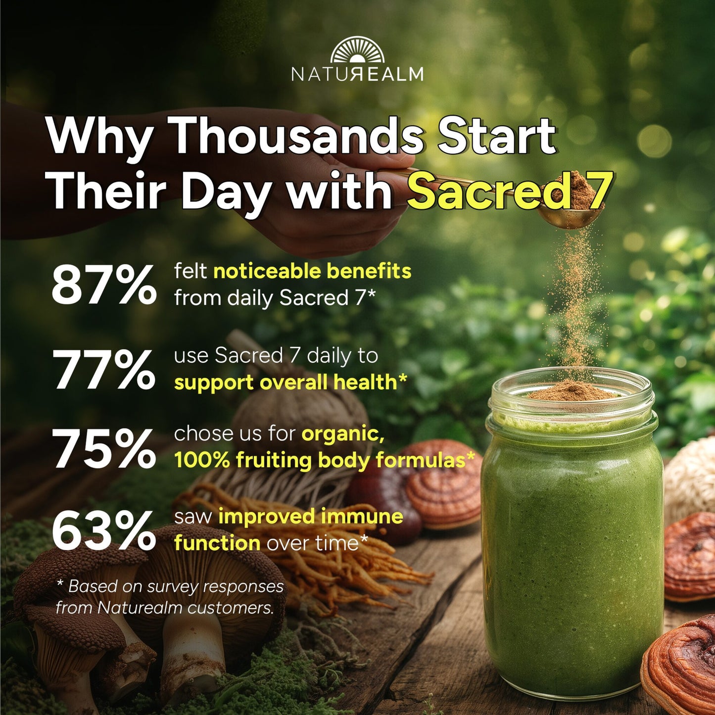 Sacred 7 Mushroom Extract Powder