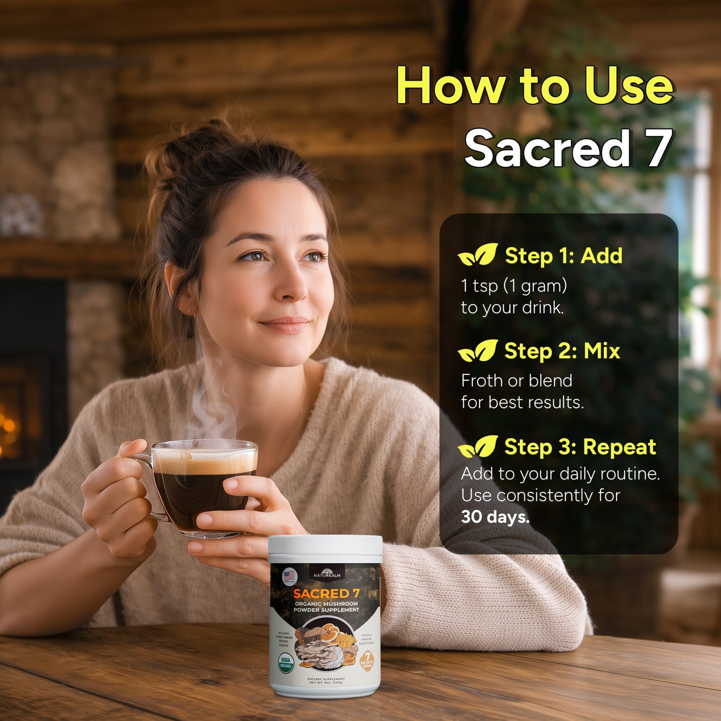 Sacred 7 Mushroom Extract Powder