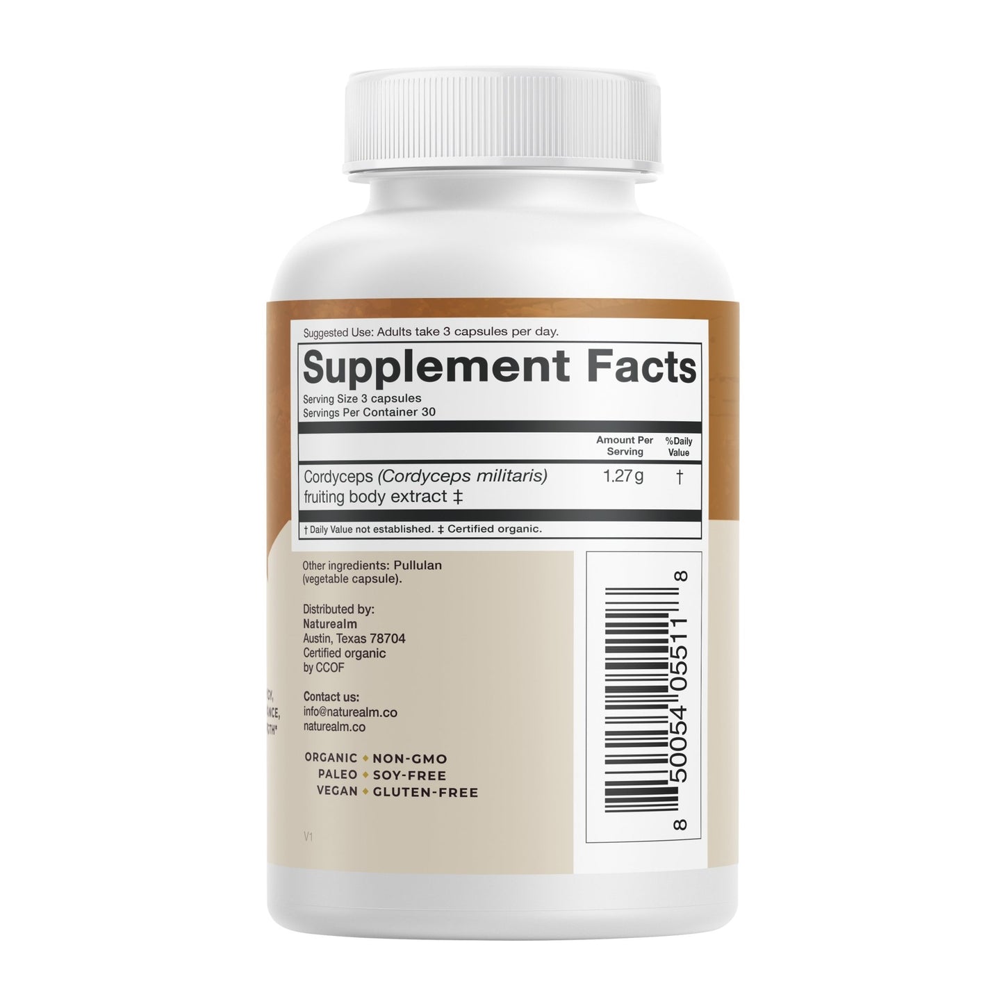 Cordyceps Mushroom Extract Capsules